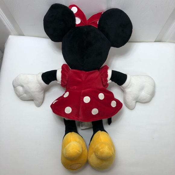 Disney Store Minnie Mouse Plush Stuffed Animal 18" Foot Disney Store Stamp - Picture 6 of 10